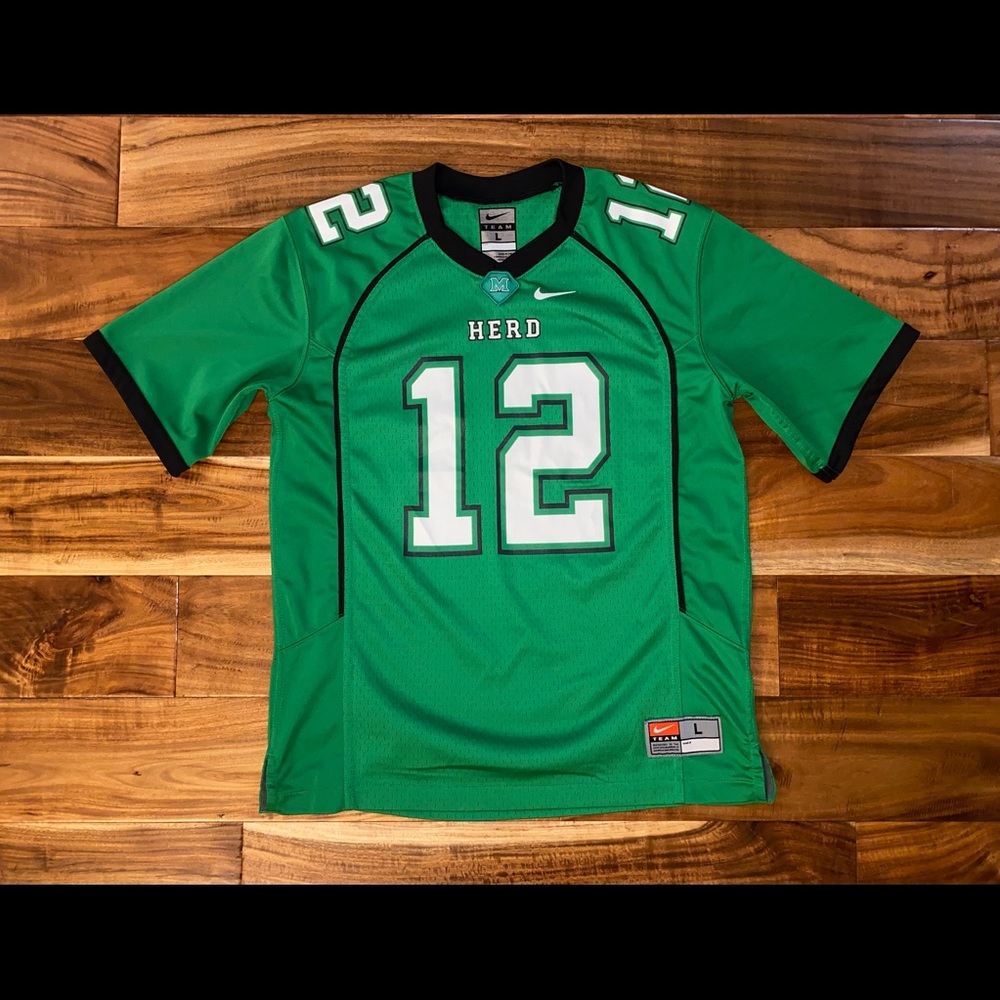 Nike Marshall Thundering Herd On Field Football Jersey Youth Sz Large EXCELLENT